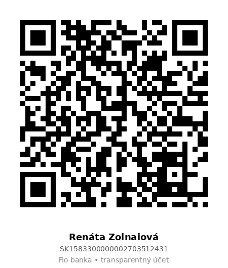 QR platba – transparentný účet